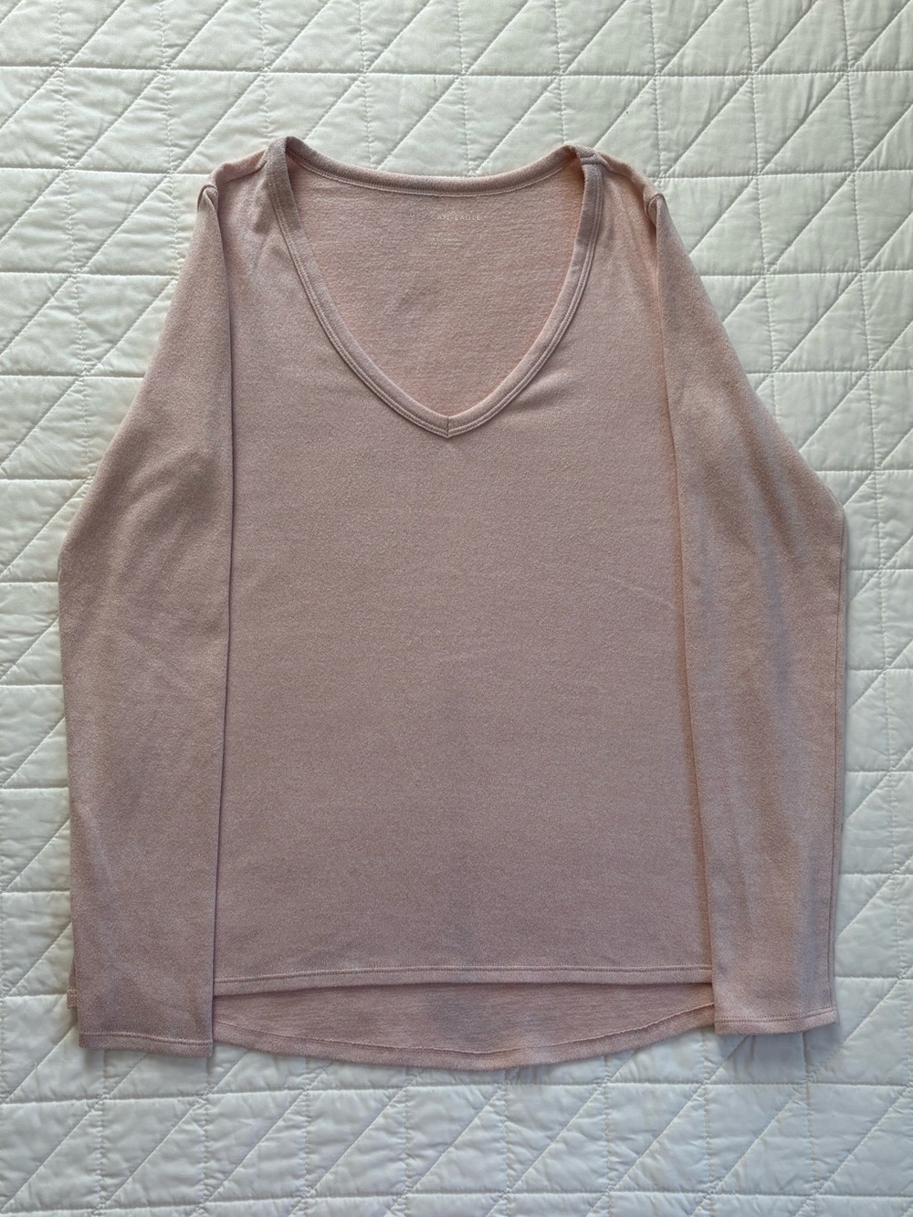 American Eagle Soft Knit V-Neck Long Sleeve Shirt - Women’s Size Small